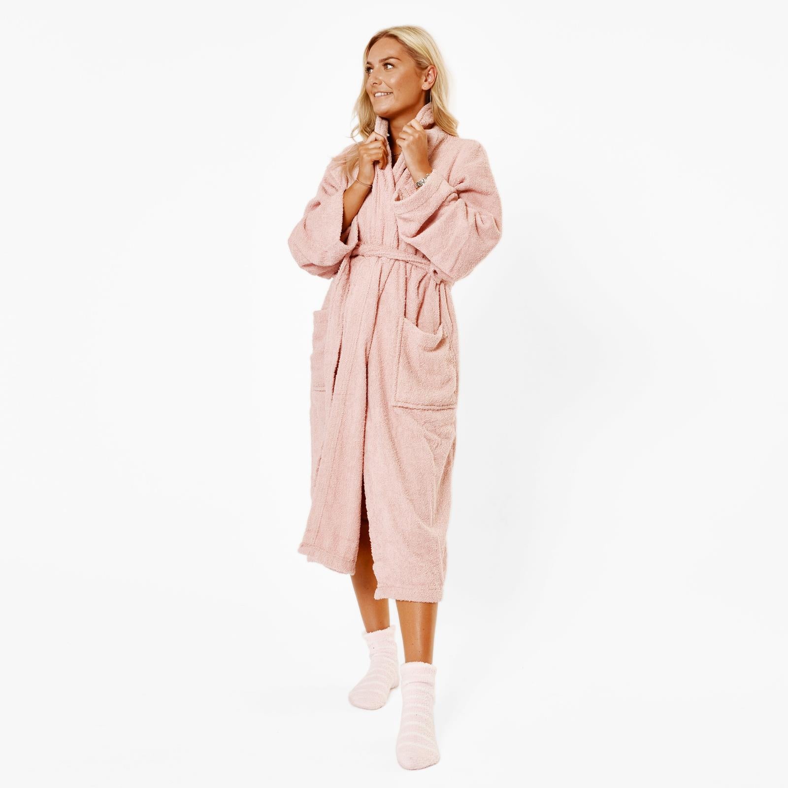 Brentfords Mens 100% Cotton Bath Robe Terry Towel Luxury Dressing Gown Unisex