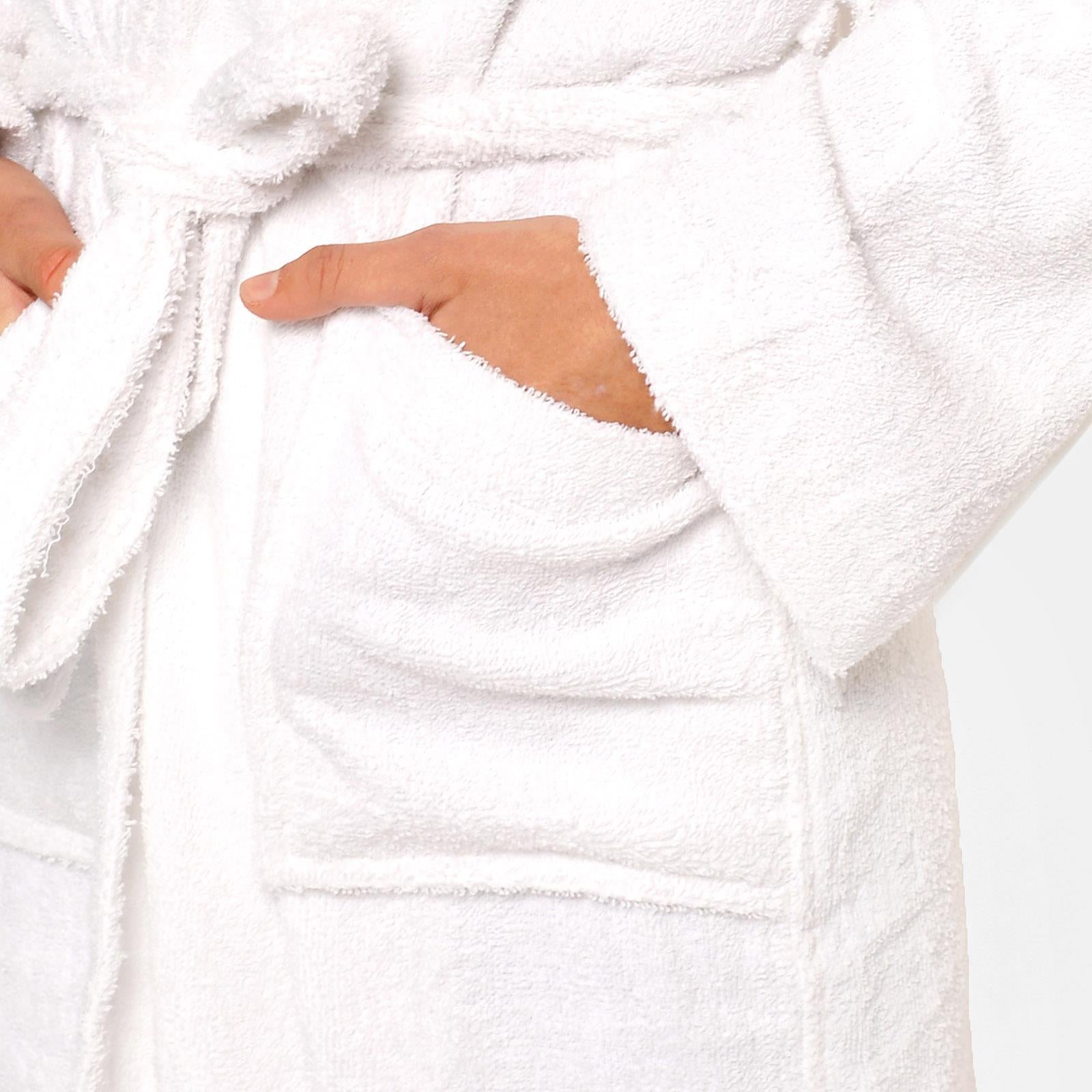 Brentfords Mens 100% Cotton Bath Robe Terry Towel Luxury Dressing Gown Unisex